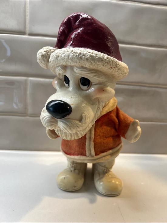 Other - Dog VINTAGE '77 CREATIVE MFG Santa Troll Bank 9"